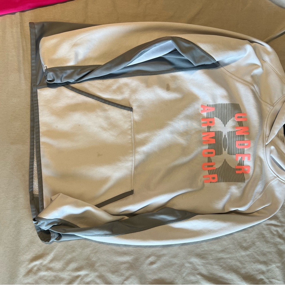Under Armour Gray and Pink Hoodie
